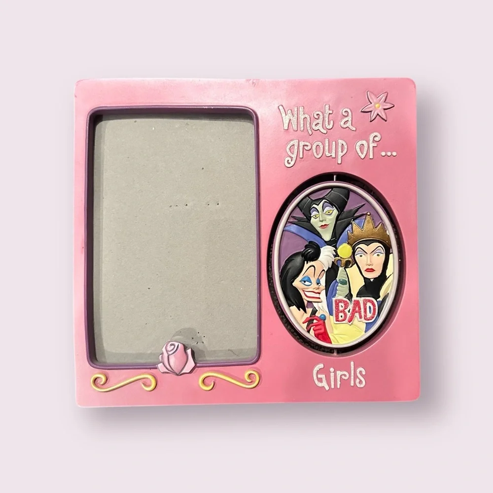 Disney Princess Good Girl Bad Girl Pink Swivel Picture Frame